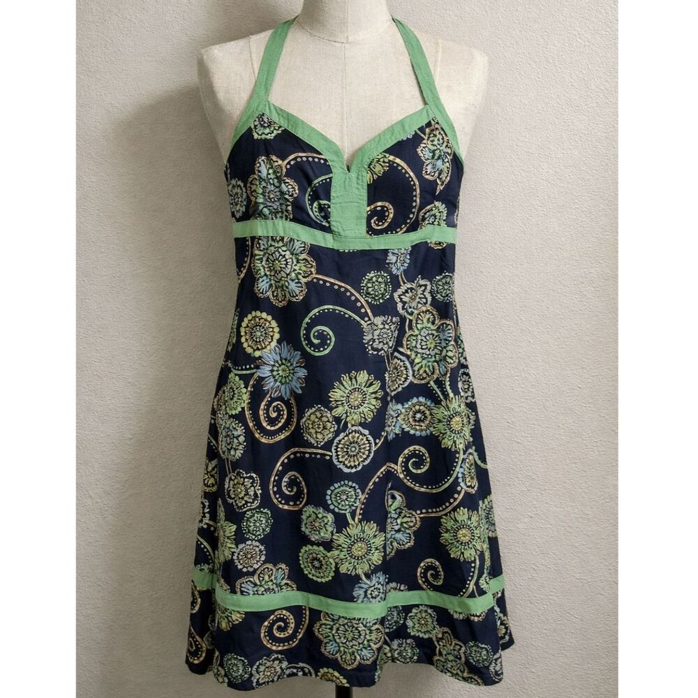 Vintage 2000s Loft Paisley Print Halter Dress Size 2